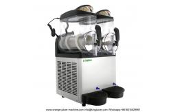 China Double Bowls Commercial CE Certificate Snow Melting Ice Smoothies Granita Slush Machine supplier