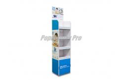 China Light Duty 4 Tier Cardboard Shelf Display , Degradable Cardboard Stands Display supplier