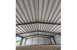 China Rockwool Insulation Metal Warehouse Building Steel Structure With Round Bar Brace supplier