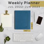 Softshell Spiral Large Academic Planner Customization Night Blue