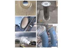 China 92% 95% Alumina Ceramic Lined Project Pipe With Impact Resistance supplier