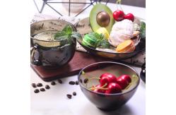 China Simple 4mm Thick Grey Transparent Glass Saucer Set supplier