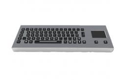 China 64 Keys Stainless Steel Industrial Desktop Keyboard With Touchpad Backlight supplier