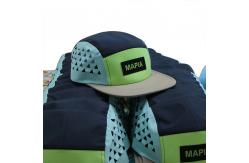 China Nylon 5 Panel Camper Hats Breathable Quick Dry Five Panel Running Cap supplier