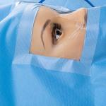 MAYO Surgical Eye Sheet Drape With Double Fluid Collection Pouches for sale
