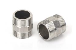 China Sus Male Threads Joint Water Plumbing Ss 304 Hex Nipple supplier