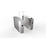 DC 24V Sliding Gate Turnstile Retractable Flap Barrier 30 Person Per Minute for sale
