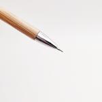 School Bamboo Wood Automatic Press Pencil Eco Friendly Pencil With Steel Clip