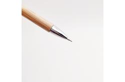 China School Bamboo Wood Automatic Press Pencil Eco Friendly Pencil With Steel Clip supplier