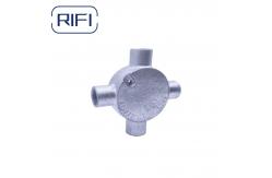 China GI Circular Junction Box 4 Way Malleable Iron Electrical Metal Enclosure Box supplier