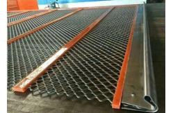 China Anti Blocking Poly Ripple Self Cleaning Screen Mesh For Aggregate Processing supplier