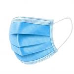 Blue Color 3 Ply Disposable Face Mask , Skin Friendly Dust Protection Mask for sale