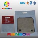Mylar k Bag Plastic Pouches Packaging With Transparent Window For Goods for sale