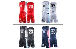 China Custom Basketball Uniforms Competition Polyester Breathable Training Suits supplier