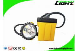 China 25000lux Waterproof Rechargeable Mining Cap Lamp 348lum For Underground Coal Mining supplier