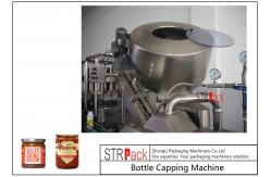 China Sauces Jam Glass Bottle Capping Machine , Twist Off Cap Vacuum Lug Capping Machine supplier