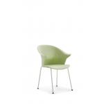 Modern PP Fiber Plastic Waiting / Training Room Chairs With Cotton Pad