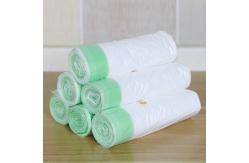 China HDPE LDPE Recycled Plastic Trash Bags Green Dustbin Polythene Roll supplier