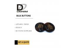 China Trim & Polyester Large Coat Buttons , Sourcing Unique Buttons For Clothing supplier