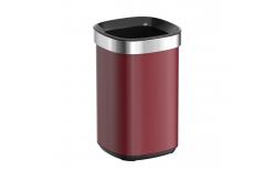 China SS Rectangle Open Top Trash Bin ，Open Lid Trash Can Stainless Steel supplier