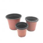 Double colour 2 gallon nursery garden plastic flower pots for sale