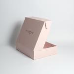 Custom Pink Clothes Jewelry Cosmetic Makeup Food Electronic Folding Corrugated Carton Mailer Box for sale