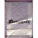 Recyclable Square Bottom Plastic Die Cut Bags for Apparels / Shoes for sale