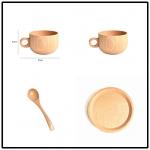 Beech Wooden Drinking Cups 250ml Wine Cocktails Mixed Drinks Beer Wooden Mug for sale