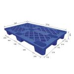 ISPM 15 1270x750 Recycled Plastic Pallets Four Way Entry HDPE Pallet for sale