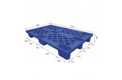 China ISPM 15 1270x750 Recycled Plastic Pallets Four Way Entry HDPE Pallet supplier