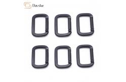 China Custom Metal Carabiner Keychain Clip , Rectangle Hook Metal Accessories supplier