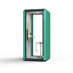 Soundproof Office Phone Pod Green Modular Phone Booth For Private Call Meeting for sale