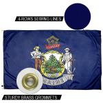 Outdoor Heavy Duty Dupont Nylon US Flags State Of Maine Flag Water Resistant for sale