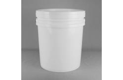 China Chemical Round Plastic Bucket with 1L Capacity and Heat Transfer Printing supplier