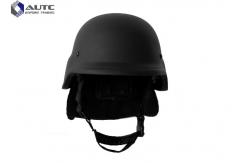 China Light Weight Advanced Combat Helmet Black Ear Backneck Protection supplier