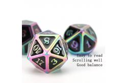 China Unique design metal polygonal dice kit suite dice supplier