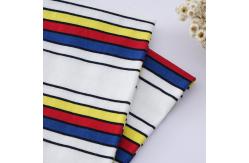 China High Quality And Stylish Healthy Breathable Striped Knit Fabric For T-Shirt supplier