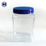 Large Capacity Clear Plastic Square Box 64OZ 1850ml Mouth Diameter 110mm for sale