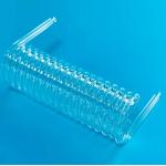 Clear High Pressure Resistance Large Diameter Spiral Quartz Glass Tubes For Punching Processing Service for sale