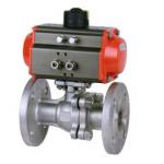 Flange 8bar Pneumatic Ball Valve 4.0MPa RQ4P1FP16-Q With WCB Actautor for sale