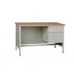 Multi Drawers 4 Legs MDF Wooden Top Steel Executive Desk for sale
