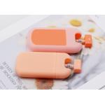 30ml Orange Perfume Spray Pump Plastic Refillable Square Cosmetic Portable for sale