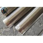 Stainless Steel 316L 0.5mm Slot Wedge Wire Oil Screen Pipe 2-7/8 OD for sale