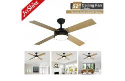 China 52 Inches Indoor Ceiling Fan With Light DC Motor Amart Control supplier