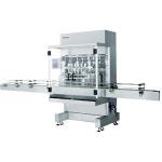 Automatic Pneumatic Liquid Piston Filling Machine 2 heads, with 6m standard conveyor for sale