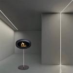 no ash Freestanding Bioethanol Fireplace 70cm Cocoon Bioethanol