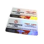 6x3cm Laser PET Film 10ml Vial Labels With Glossy Varnishing for sale