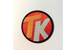 China Custom Flag Welding Heat Press Badge Applique 3D Tpu Clothing Logo Patches supplier