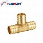 Lead Free Pex Crimp Fittings Brass Crimp Fittings Plumbing For Water Supply Systems for sale