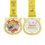 Finishing Pet Sports Charity Personalised Running Medal Rotatable Medal for sale